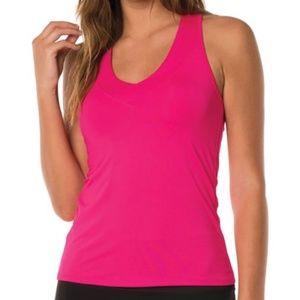 Lucky in Love -  Core V Neck Tank in Spark Pink | XS (0-2)